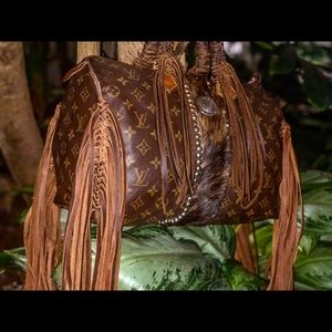 Authentic Louis Vuitton Speedy Boho Fringe Bag